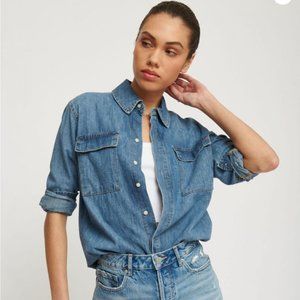 Dynamite Clothing Denim Blouse XXS (BRAND NEW)